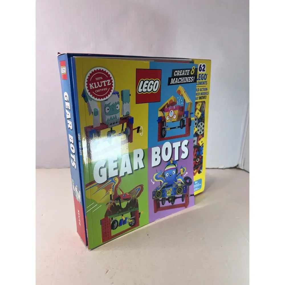 LEGO Gear Bots Klutz STEM Science Activity Book Kit Complete 62 PCs New In Box!!